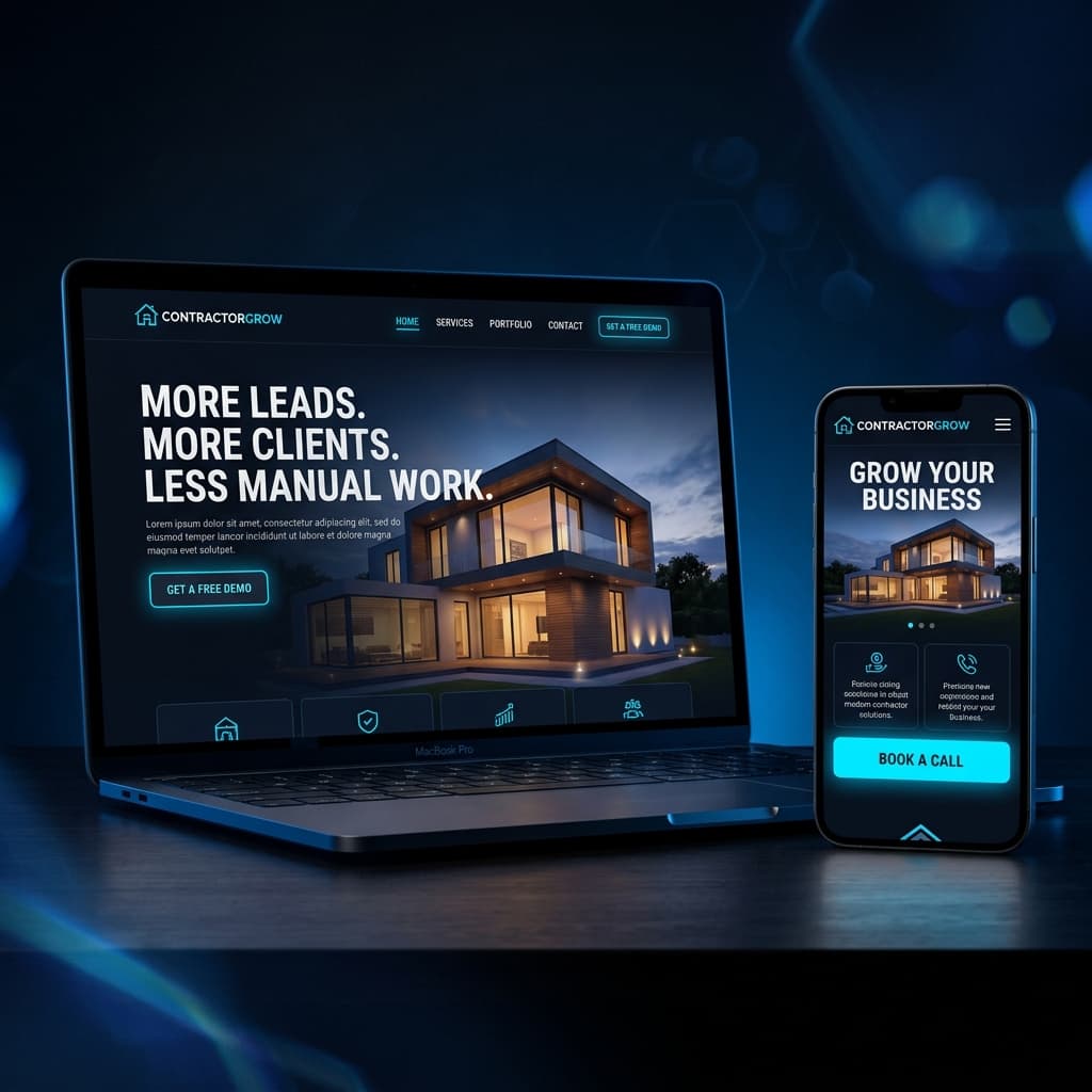 NordikMedia Website Mockup on Laptop and Mobile